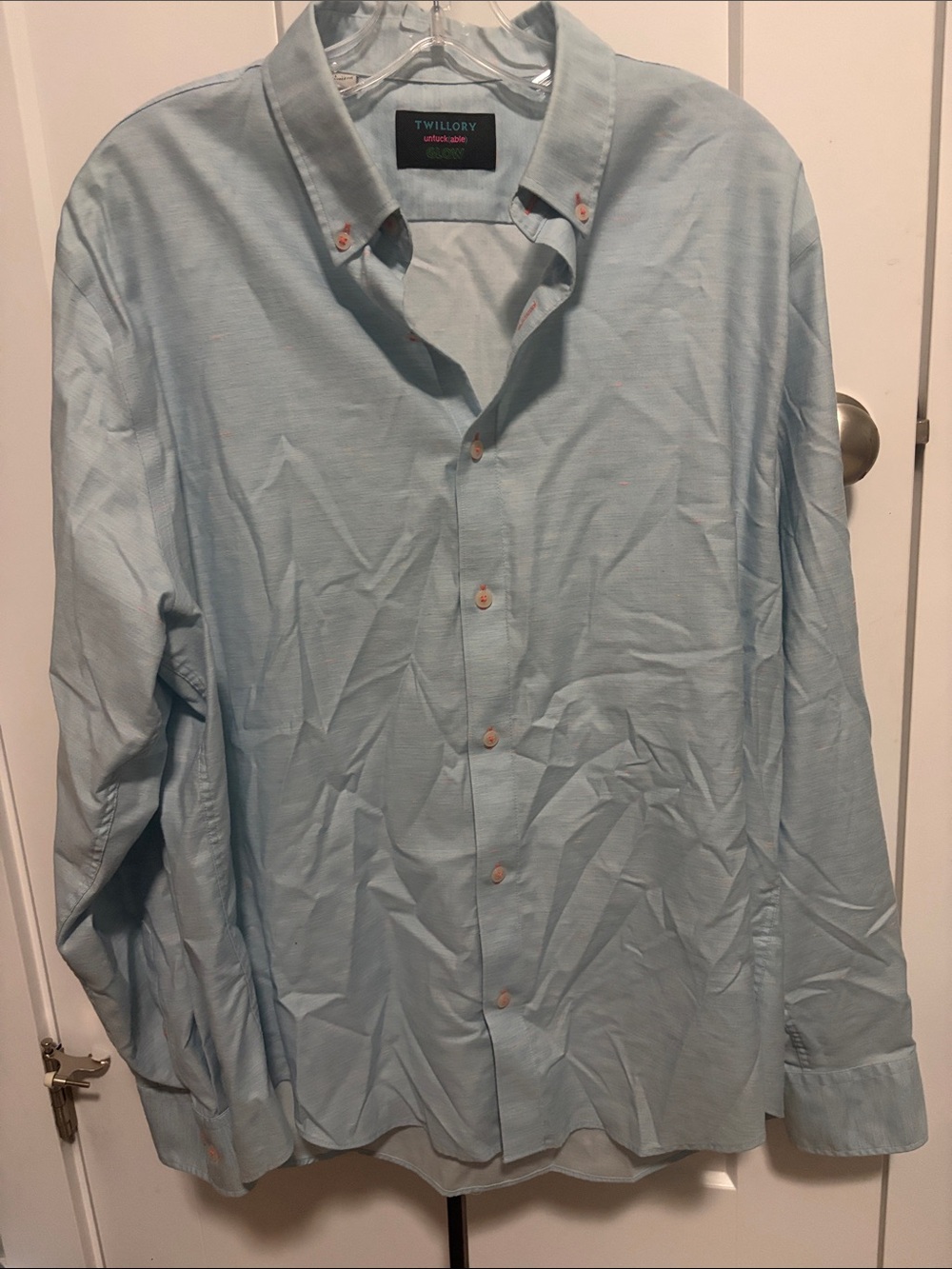 Twillory Men’s Light Blue Dress Shirt — Classic Button-Up